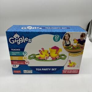 Giggles - Colorful and Pretend and Role Play Tea Party Preschool Toys Sets of 22